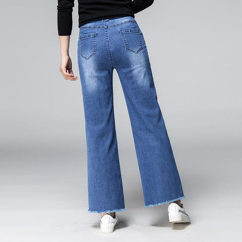 Womens Pants Cotton Linen Solid Elastic Waist-WF00365-Veeddydropshipping