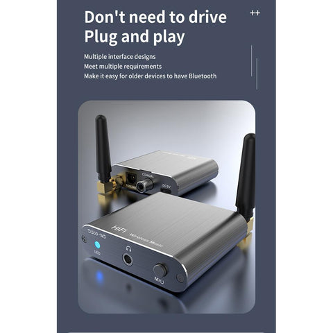 Wireless Bluetooth-compatible 5.2 Receiver Audio Adapter Fiber Coaxial -CE01153-Veeddydropshipping