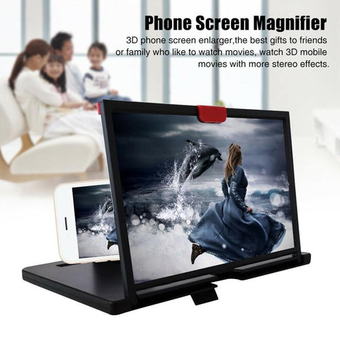 10/12 Inch 3D Mobile Phone Screen Projection Amplifier Smartphone Desktop Bracket-PA00721-Veeddydropshipping