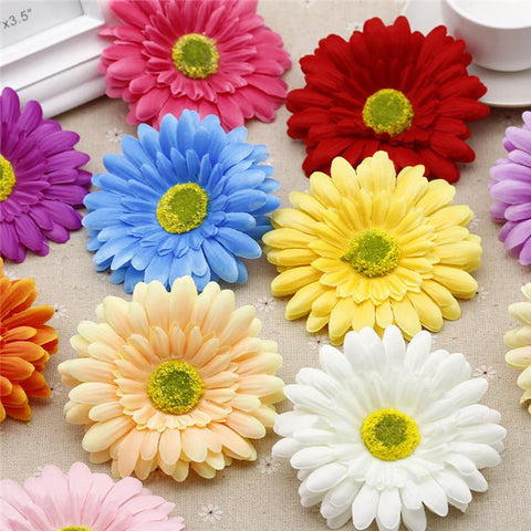 Silk Artificial Flowers Sunflower Gerbera-HA00755-Veeddydropshipping