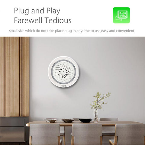 Wireless  Alarm Sensor Sound Light With Alexa Google-CO00695-Veeddydropshipping
