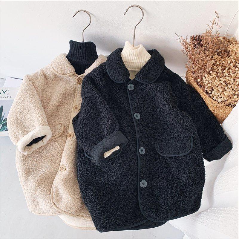 Baby Toddler Boy Plaid Lapel Collar Coat Jacket-Veeddydropshipping