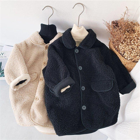 Baby Toddler Boy Plaid Lapel Collar Coat Jacket-Veeddydropshipping