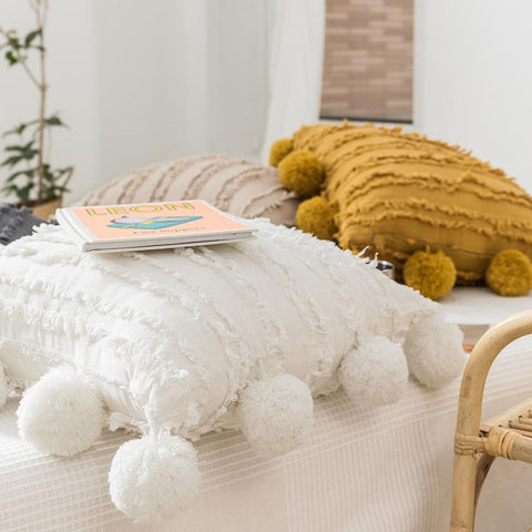 Small Plush Around The Ball Craft Sofa Cushion Cover-HA00521-Veeddydropshipping