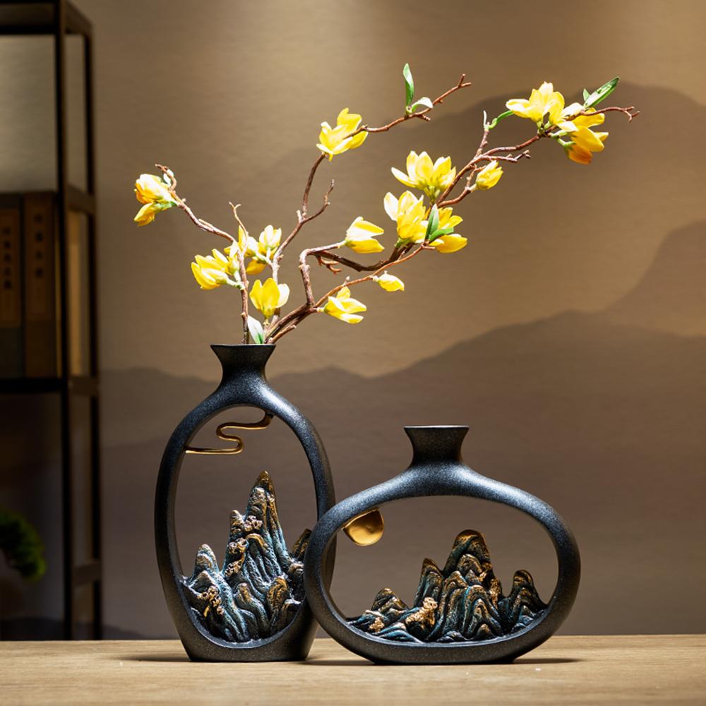 Wealth Vase Office Room Desktop Decoration Vases-HA00300-Veeddydropshipping