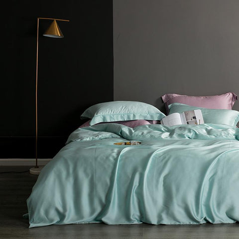 Luxury Bedding Set Silk Healthy Duvet Cover Set-HA00393-Veeddydropshipping