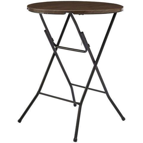 Mainstays Walnut Round Wooden Folding Table-HA01623-Veeddydropshipping