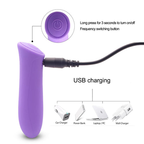 Luxury Mini Bullet Vibrator for Women Sex Toys G-spot Clitoris Stimulator -BH01286-Veeddydropshipping