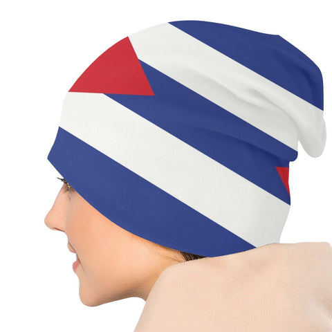 Knit Hats Adult Unisex Cuba Flag Skullies-MF00938-Veeddydropshipping