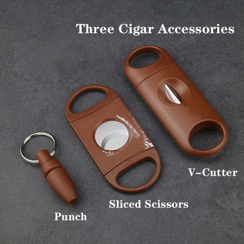 Cigar Cutter Pocket  V-Cut Sharp Stainless Steel-HA01007-Veeddydropshipping