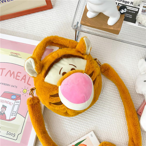 Cartoon Pooh Bear Plush Bag Doll Shoulder Bags-TB00081-Veeddydropshipping