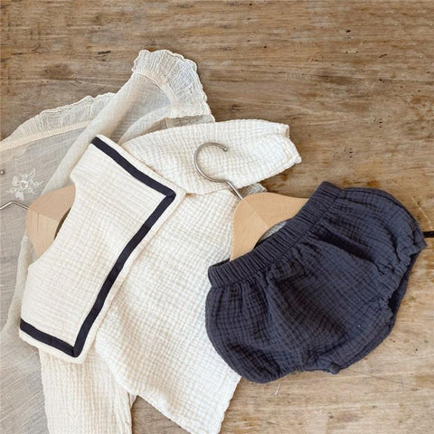 Spring Summer Romper Baby Boy Girl Clothes Set 0-24M Baby Cotton Linen-TB00340-Veeddydropshipping