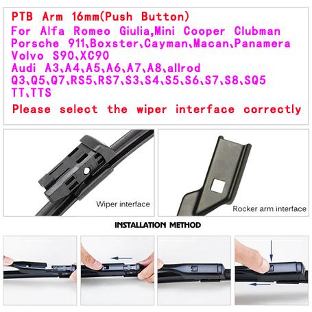 Car Windshield Wiper blades Universal Soft Double layer Rubber-AM00199-Veeddydropshipping
