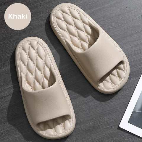Thick Flats Platform Beach Slides Soft Bath Cartoon