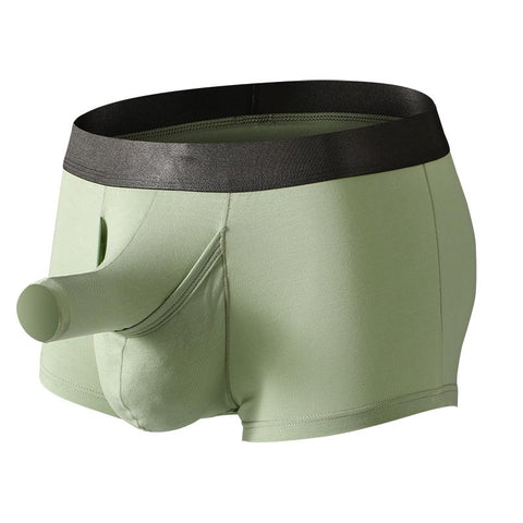 Boxers Underwear Sexy Long Penis Pouch Boxershorts Underpants Male-MF01619-Veeddydropshipping