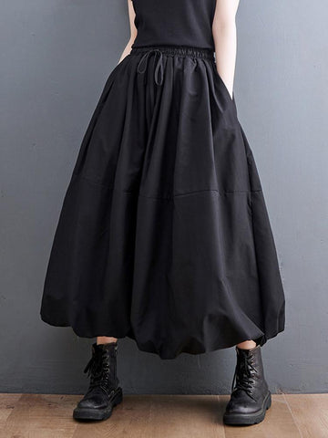 Vintage High Waist Pleated Skirt Women-WF00563-Veeddydropshipping