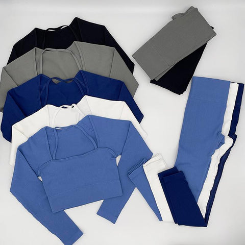 1/2/3pcs Seamless Yoga Set Women Gym Clothes Sportswear Yoga Suits -OS00811-Veeddydropshipping