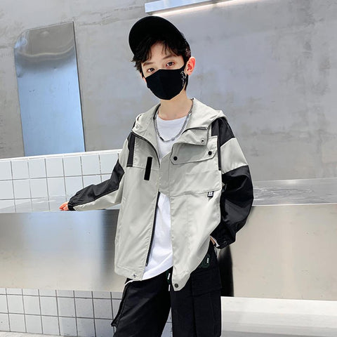 Boys Jacket Outerwear Patchwork Kids Coats-Veeddydropshipping