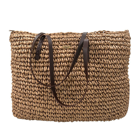 Women Summer Handbag Top Handle Fold Hollow Out Travel Holiday-BS00109-Veeddydropshipping