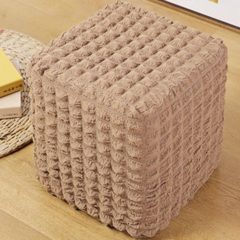 Bubble Lattice Dustproof Solid Color Sofa Stool Cover-HA00547-Veeddydropshipping