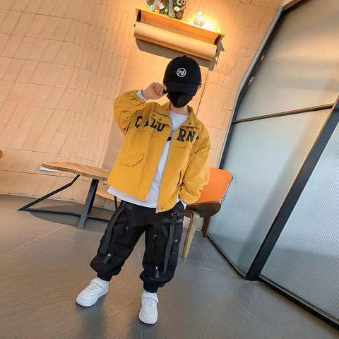 Children&#39;s Autumn Pants Boy Korean Version Handsome Overalls-TB01312-Veeddydropshipping