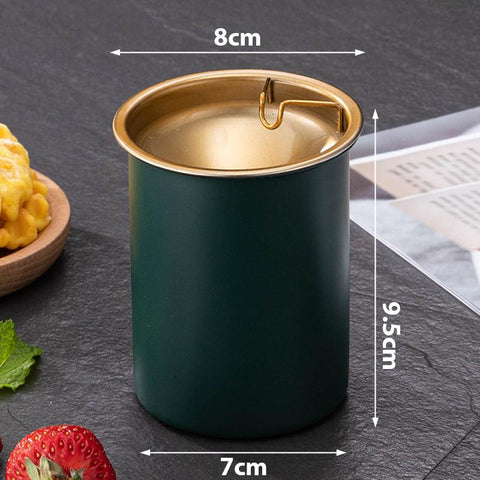 Ashtray Round Windproof Stainless Steel Smokeless-HA01004-Veeddydropshipping