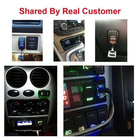 12-24V 3.1A LED Dual USB Car Auto Power Charger-PA01137-Veeddydropshipping