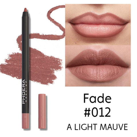Matte Lipliner Pencil Sexy Contour Tint Lipstick-BH00636-Veeddydropshipping