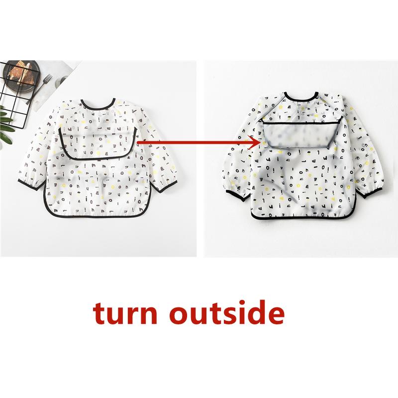 Cute Baby Bibs Toddler Baberos Bavoir Waterproof Long Sleeve -Veeddydropshipping-2