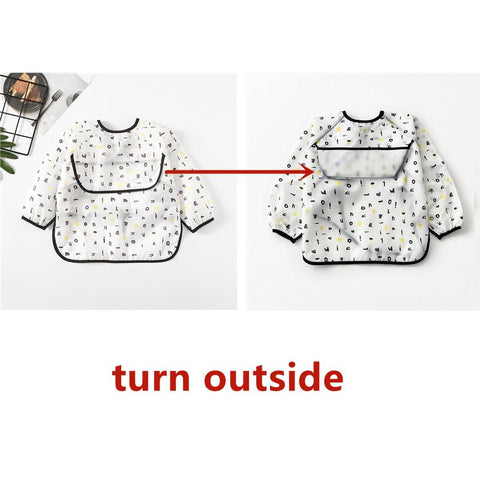 Cute Baby Bibs Toddler Baberos Bavoir Waterproof Long Sleeve -Veeddydropshipping-2