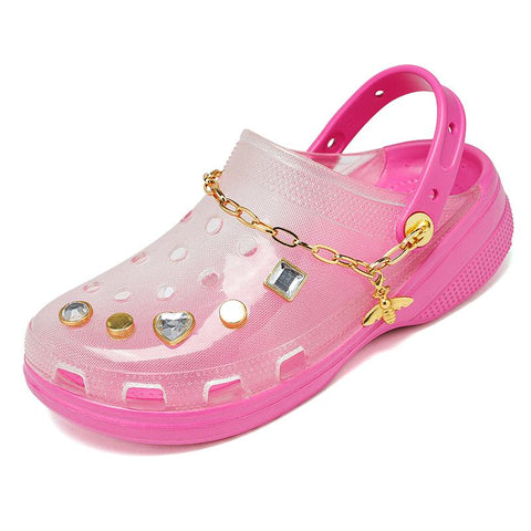 High Heels Chain Garden Shoes Outdoor Non-Slip Beach-BS00883-Veeddydropshipping