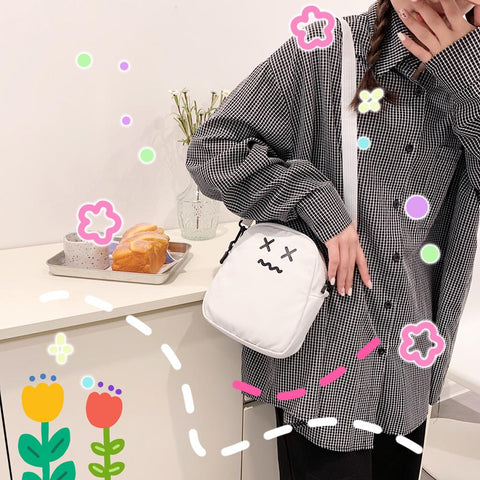 Kawaii Women Canvas Bag Cartoon Harajuku Chic Ins Shopper Bag-BS00393-Veeddydropshipping