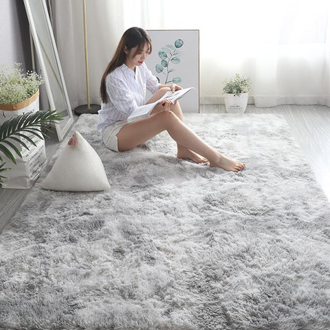 Soft Shaggy Carpet Living Room Fluffy Children Rugs-HA00498-Veeddydropshipping