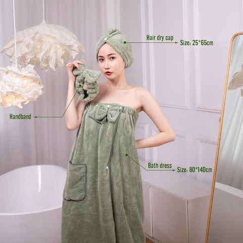 Coral Fleece Bath Soft Absorbent Bath Towel-HA00524-Veeddydropshipping
