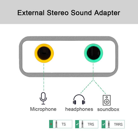 External USB Sound Card Jack  Audio Adapter Earphone-CO00156-Veeddydropshipping