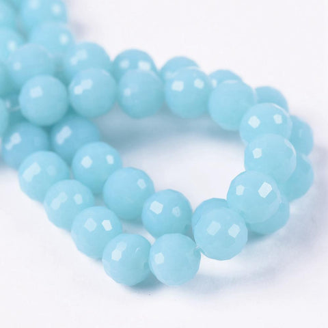 Facets Cut Disco Ball  Crystal Glass Loose Spacer Beads-JW01483-Veeddydropshipping