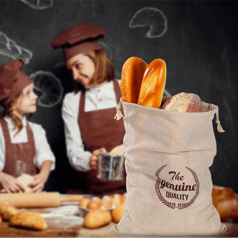 Bread Bag Reusable Large capacity Drawstring Sack-HA00911-Veeddydropshipping