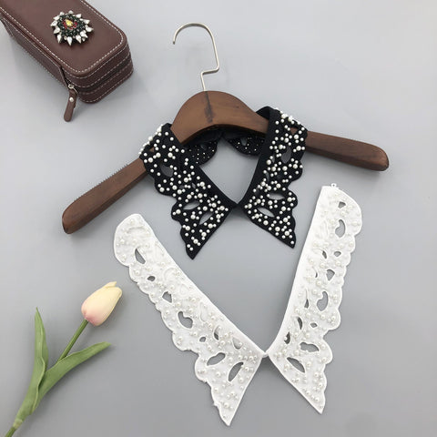 Woman Blouse Tops Fake Collar Necklace Ties-WF01343-Veeddydropshipping