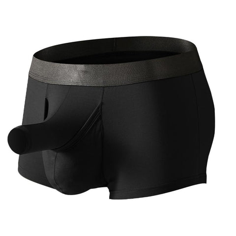 Boxers Underwear Sexy Long Penis Pouch Boxershorts Underpants Male-MF01619-Veeddydropshipping