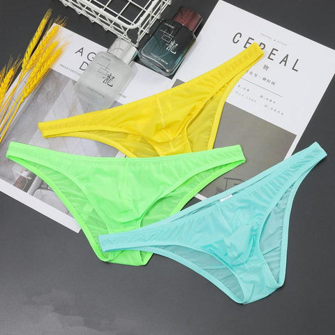 Waist Men Briefs Translucent Bikini Skinny Breathable Underpants-MF01691-Veeddydropshipping