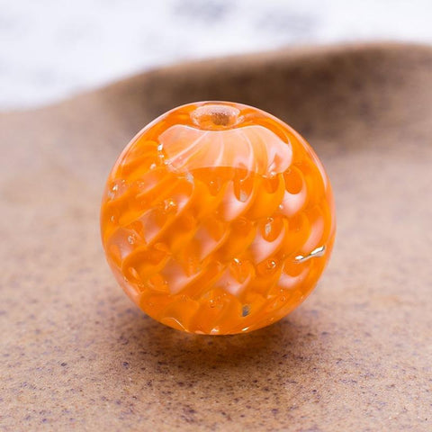 Round Ball Shape Helix Glass Loose Crafts Beads For DIY -JW01480-Veeddydropshipping