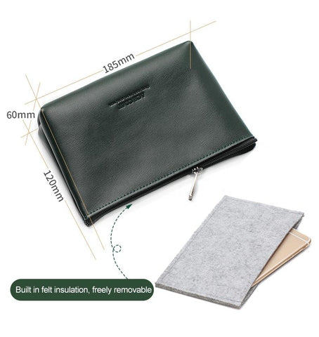 Split Leather Mouse Pouch Sleeve Bag-CO00500-Veeddydropshipping