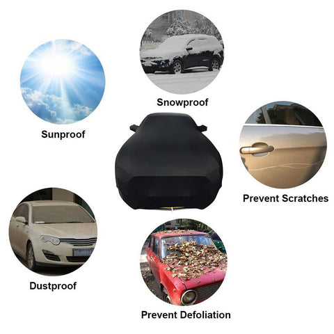 Soft Velvet Elastic car covers Dustproof  hood  Protective Paint-AM00851-Veeddydropshipping