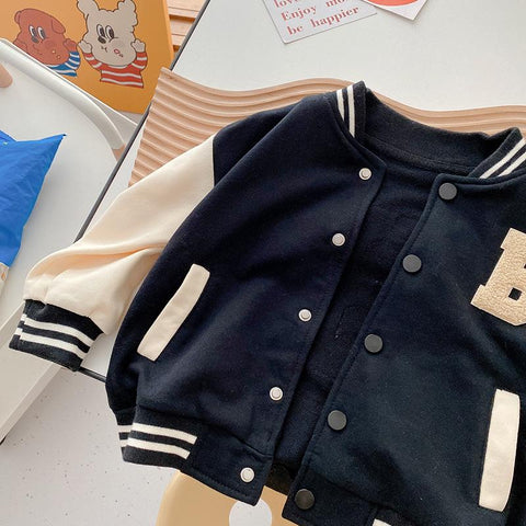 Kids Full Sleeve Clothes Boys Girls Baseball Jacket-Veeddydropshipping