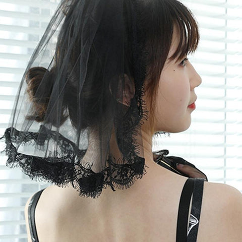 Wedding Accessories Bridal Veil with Comb-WF01437-Veeddydropshipping