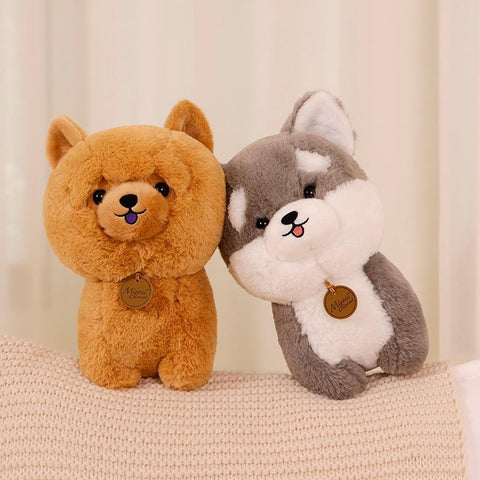 Husky Dog Plush Stuffed Animals Soft Baby Toys Wolf Dog/Bichon Chow-TB01554-Veeddydropshipping
