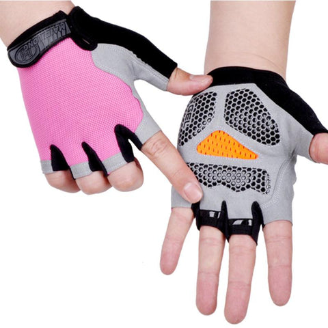 1 Pair Half Finger Gloves Gym Fitness Anti-Slip Women Men Fingerless Gloves Summer -OS01167-Veeddydropshipping