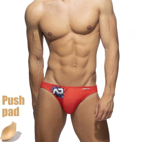 Push Pad swimwear Men Printing Bathing Suit Swimming Briefs Low Waist Swimsuit Summer -OS00064-Veeddydropshipping