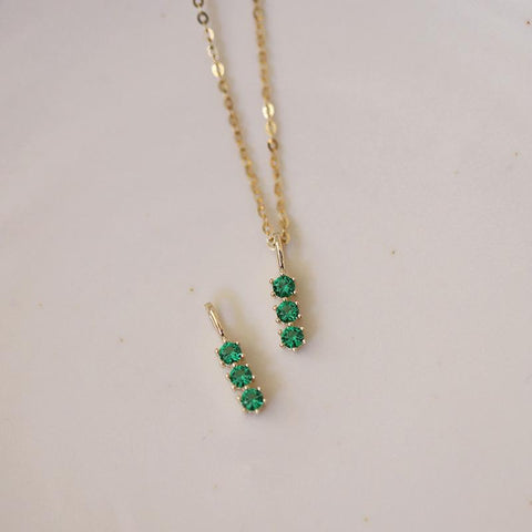925 Sterling Silver 14k Gold Plated Necklace for Women  -JW00226-Veeddydropshipping