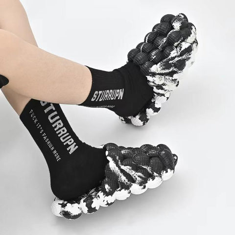 Massage Slippers Summer House Shoes Platform Bubble-BS01105-Veeddydropshipping